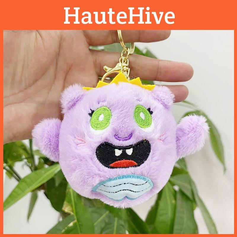 Enchanting Plush Monster Keychain Bag Cute Animal Themed Key Holder Everyone For