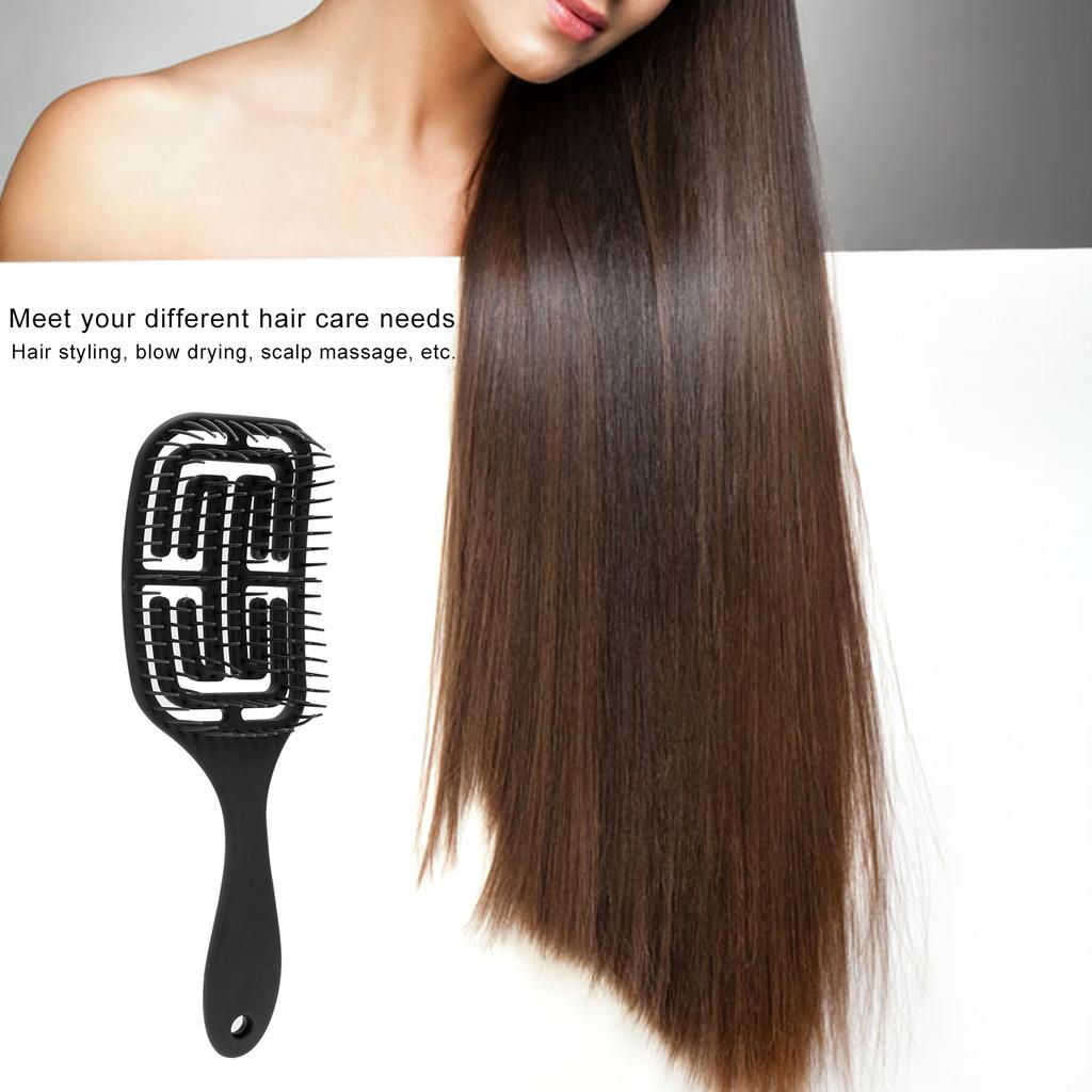 Unisex Detangling Hair Brush Short Curly Hair Scalp Massage Comb Hair Styling Brush