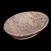 Crocon Natural Galenite Soap Tray for Bathroom & Kitchen – Premium Granite Stone Oval Soap Dish with Self-Draining Waterfall (Size: 5x4 Inches)