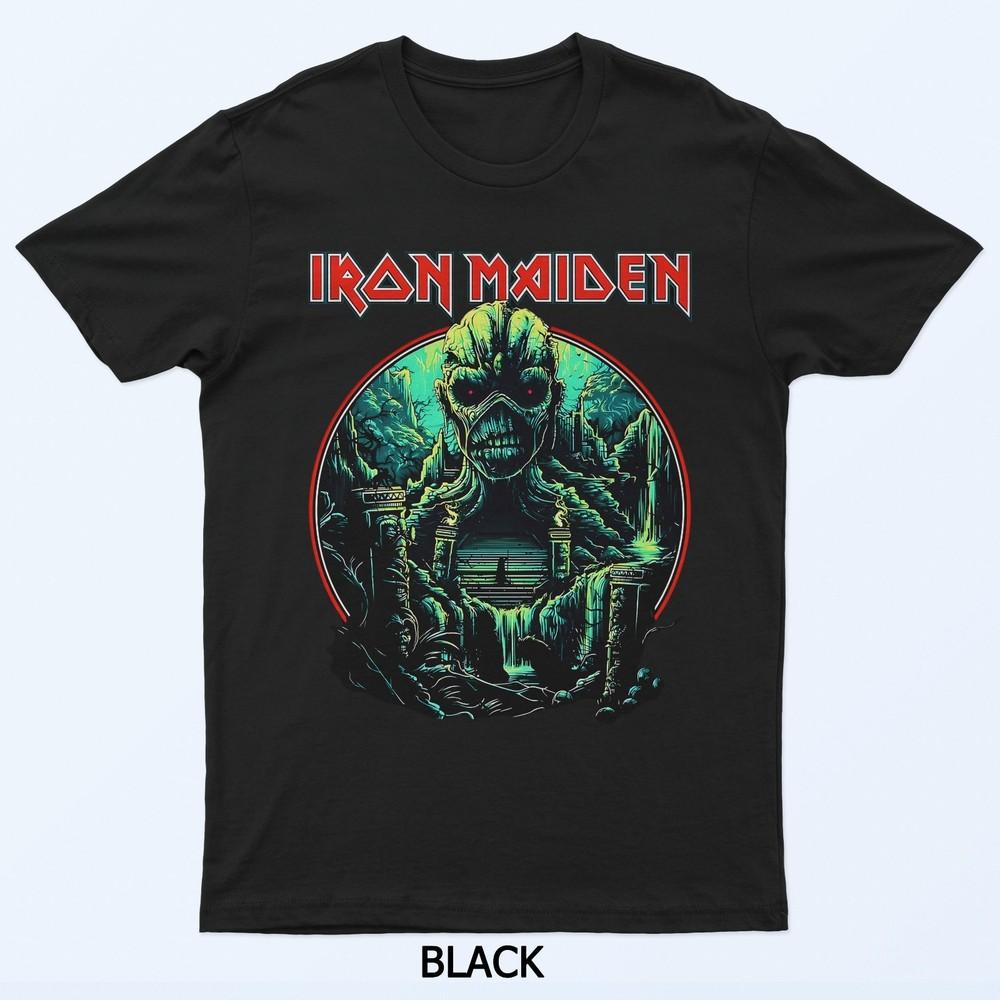

Смелый Классический Металлический Энергетический Дизайн Футболки с Мистической Воинственной Атмосферой IRON MAIDEN 3XL