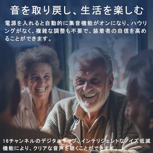 Shuonki Hearing Amplifier for Seniors (2025 Upgrade Edition) USB Rechargeable, Neck-Worn, 6 Volume Levels, Lightweight, Noise Reduction, Anti-Feedback