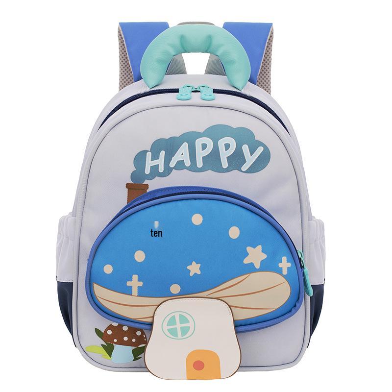 Kızlar İçin Sevimli Mantar Anaokulu Sırt Çantası - Geniş Kapasiteli, Hafif, Çizgi Film Tarzı, Basınç Azaltıcı Tasarım