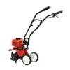 52cc 2-Stroke Gas Tiller, 1900W Cultivator w/ 4 Steel Blades, Handheld Pull-Start Tiller for Garden, Farm, Greenhouse Tilling
