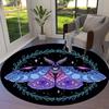 1pc Office Carpet Chair Mats Moonlit Moth Mandala Perfect for Decorating Office Chairs, Living Rooms, Or Bedrooms.YDT105