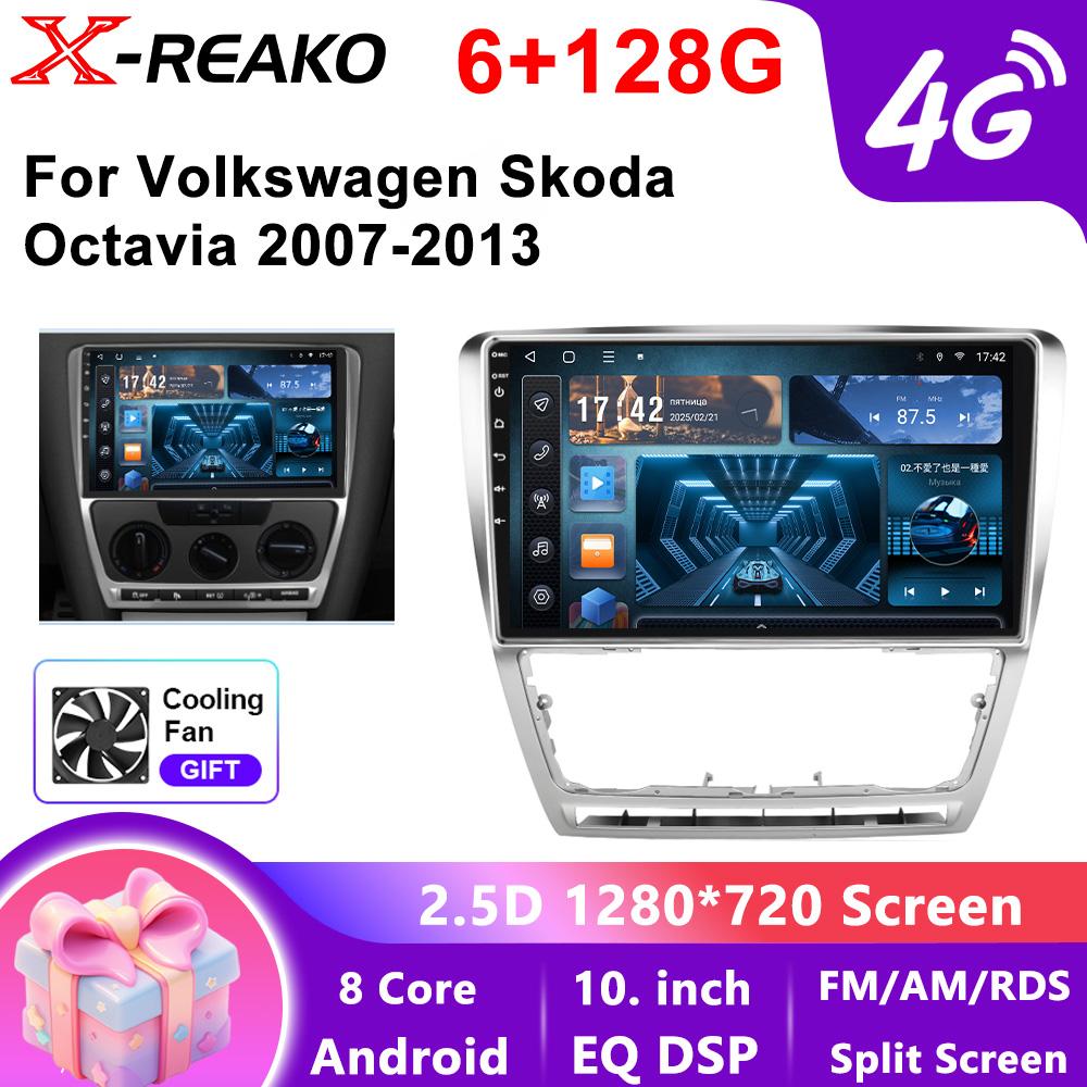 10.1"Android 13 Autoradio For Vw SKODA Octavia 2 A5 2008-2013 Multimedia Player Car Radio Stereo GPS Navi Carplay 2din Head Unit
