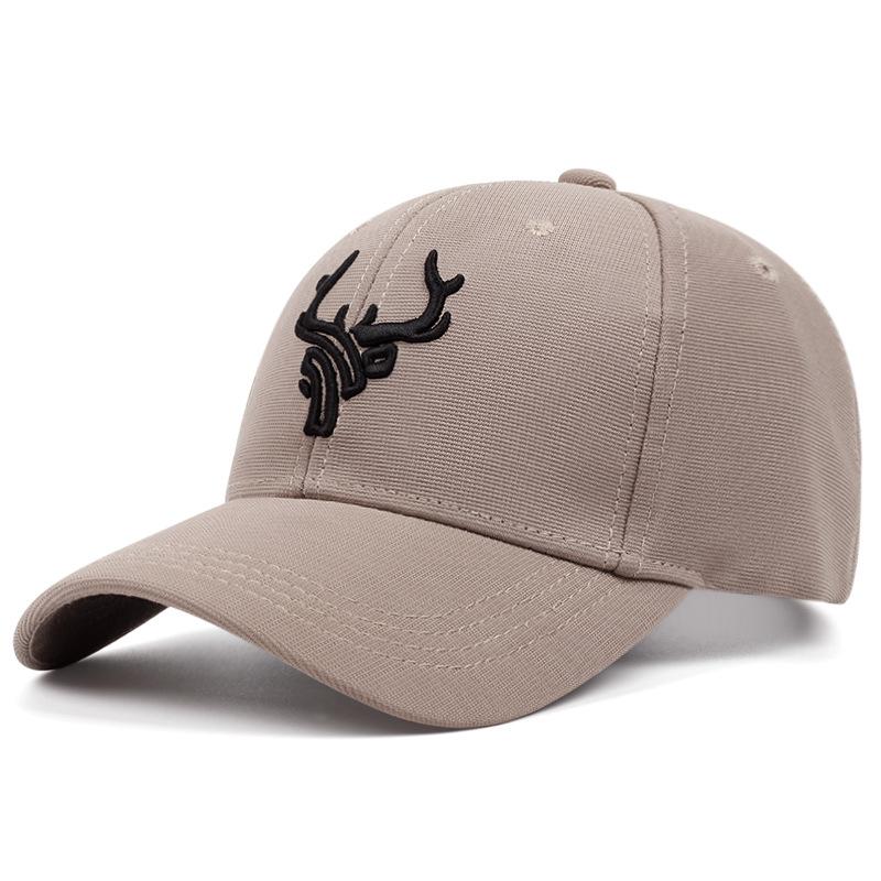 High Quality Unisex Animal Antlers Embroidery Baseball Net Caps Spring and Summer Outdoor Adjustable Casual Hats Sunscreen Hat