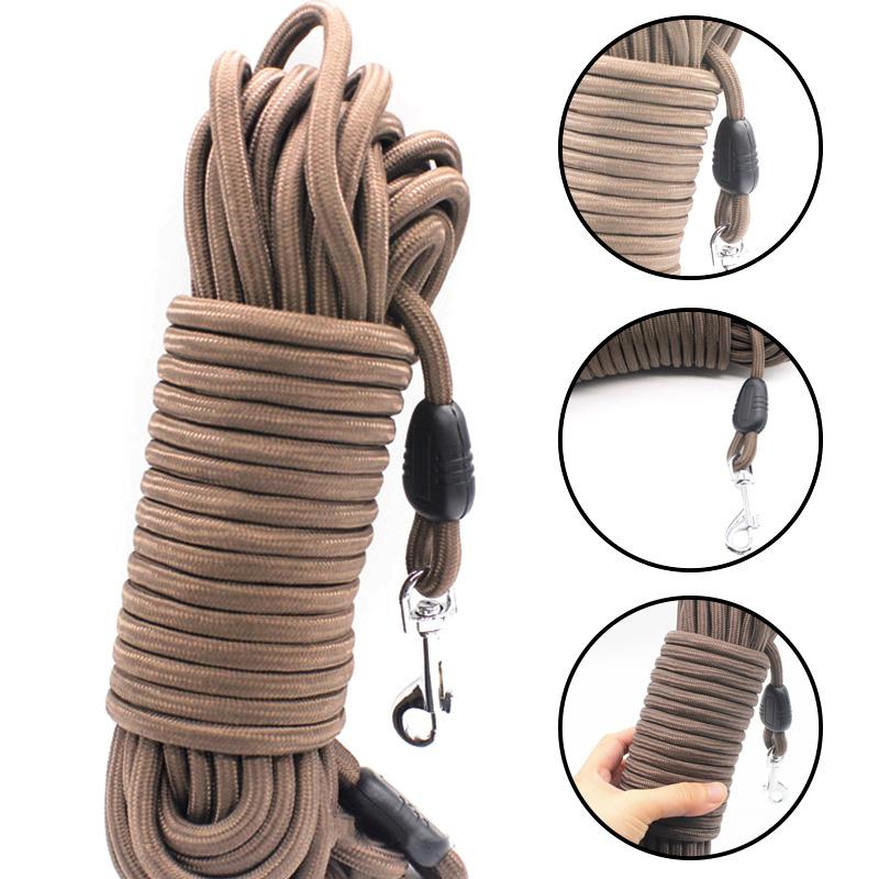 Coleiras para Cães de 8mm Linha Longa de Rastreamento para Animais de Estimação Coleiras para Cães Coleira Longa para Animais de Estimação Corda de Passeio para Treino de Cachorros ao Ar Livre Coleira de Nylon para Serviço Pesado Pet de Recolha