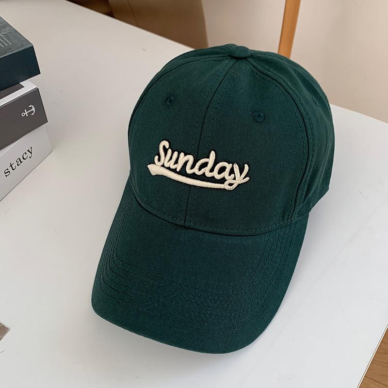 Womens Style Minimalist Cotton Baseball Cap With Letter Details And Adjustable Fit For Summer