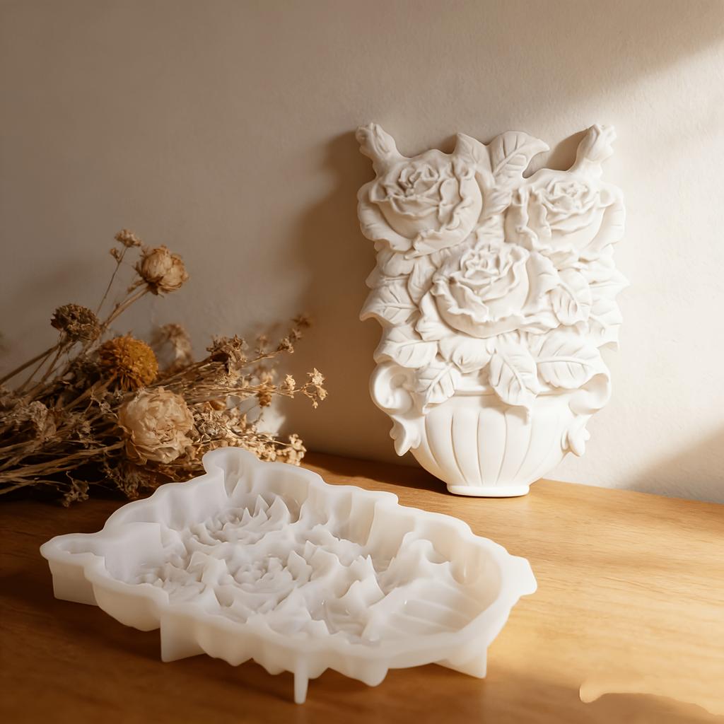 WTEMPO DIY Epoxy Resin Silicone Casting Mold for DIY Art Craft Projects Home Decoration 3D Wall Art Making Reusable Flexible Silicone Mold