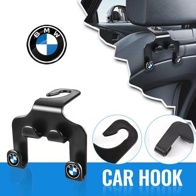 For BMW Double Head Hook Car Rear Seat Hanging Storage Holder Organizer For BMW M E34 E36 E60 E90 E46 E39 E70 F10 F20 F30 X6 X1