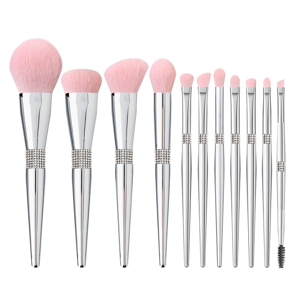 

**Biyouyi Patent Style: High-End 11-Piece Diamond Soft Bristle Makeup Brush Set**