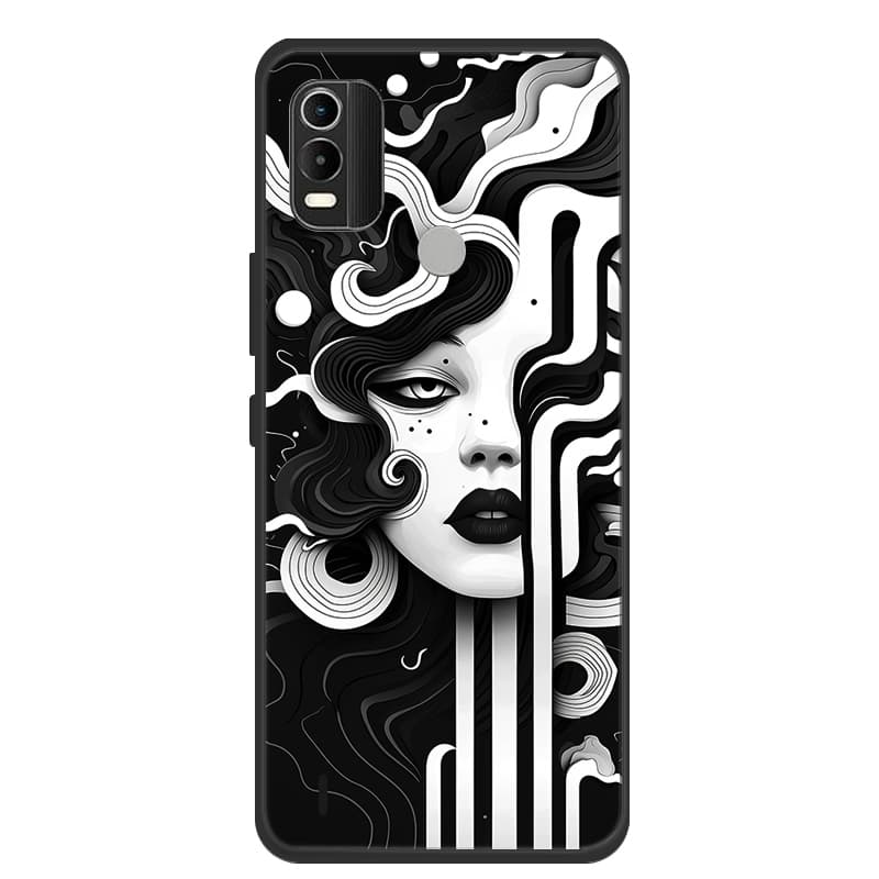 For Nokia C21 Plus Case Phone Cover Coque Black Silicone Soft Back Cover Case For Nokia G21 / G11 / C21 Plus Case C21Plus Funda