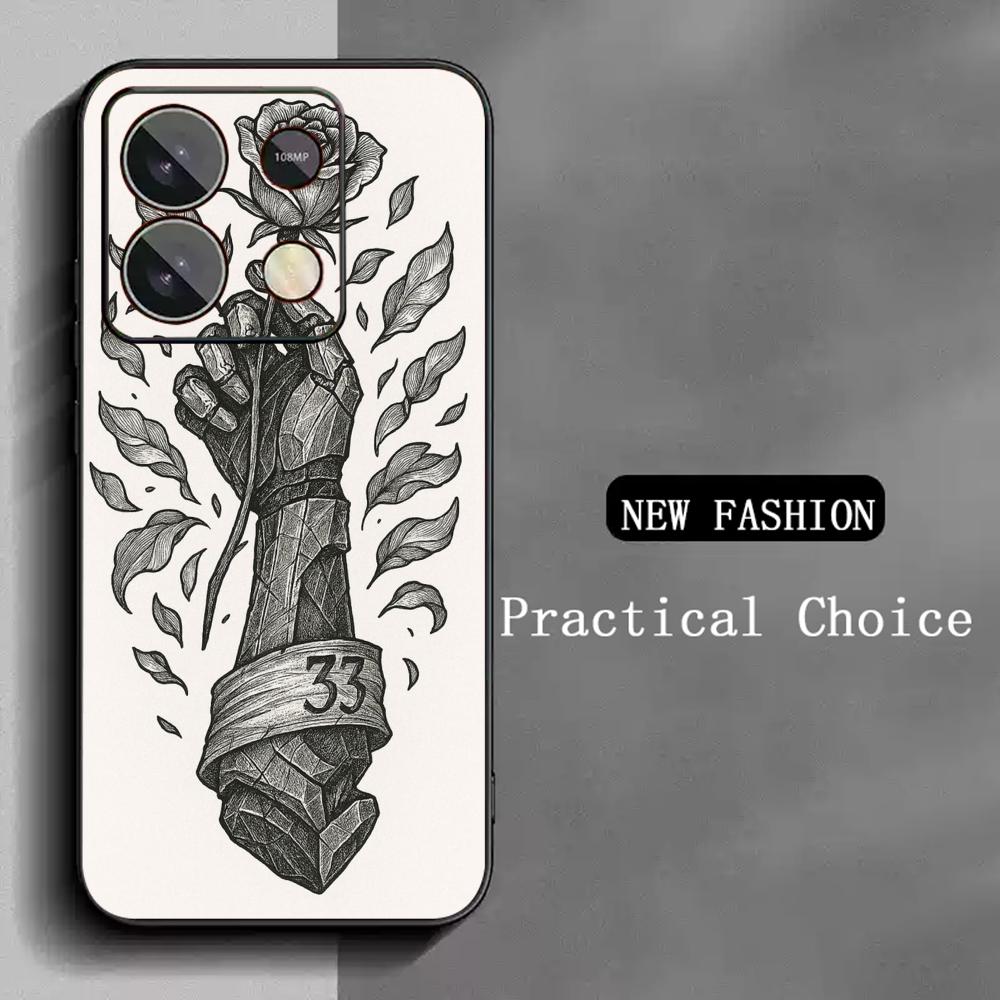 Clair Obscur Expedition 33 Game Phone Case For Redmi Note 14 13 12 11 Pro Plus S 5G 14C A3 Soft Black Phone Cover