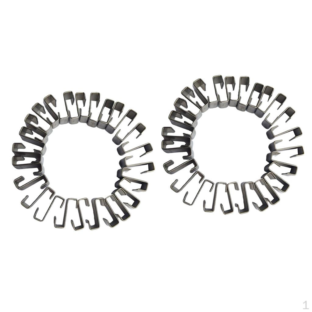 

50pcs Durable Stainless Steel Greenhouse Glazing Clips Garden Fittings