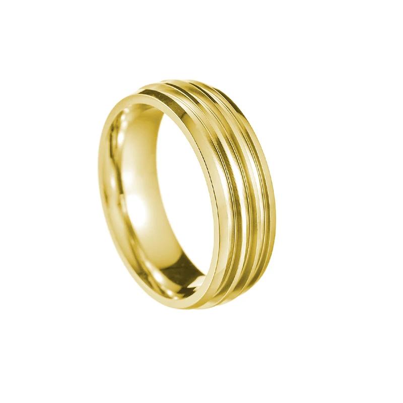 Nerezový DIY Ručně vyráběný Prsten Šířka 4/5/6/8mm 1/2/3 Prázdná Drážka Módní Kouzlo pro Muže a Ženy