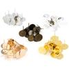 4mm 6mm 8mm 10mm 12mm 100 stuks/partij 5 kleuren Gecoat Roestvrij Staal IJzer Oorbellen Studs blanco basis Oorbellen Pin (met Stop) Baseren