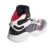Adidas Pro Bounce Ns Shock Absorbing Durable Mid-Top Basketball Shoes Unisex Basketball Shoes White Red JH8078