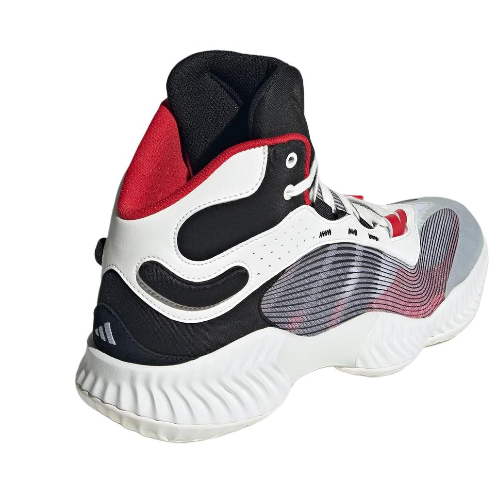 Adidas Pro Bounce Ns Shock Absorbing Durable Mid-Top Basketball Shoes Unisex Basketball Shoes White Red JH8078