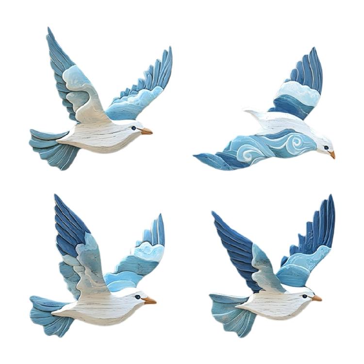 

Wooden Bird Wall Decors Flying Bird Sculptures Wall Art Decors for Home Living Room Bedroom Kitchen Hanging Decorations 1