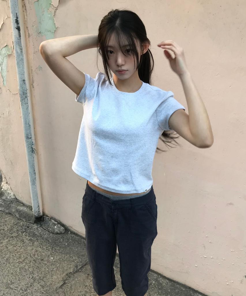 CGP (Women) Mini Short Sleeve T-Shirt - Melange Gray