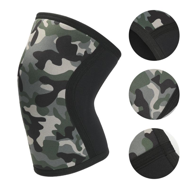Neoprene Camouflage Compression Knee Protection Weightlifting Knee Pads Neoprene Material  Fitness Squat Fitness Knee Pads