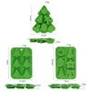 1/5pcs Christmas Silicone Molds Irregular Shapes for  Handmade Soap Chocolate & Candy Large Size DIY CakeBaking Kitchen Tools