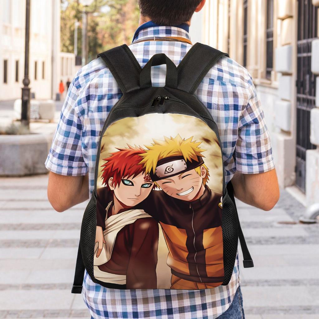 Uzumaki Gaara Kurama Shukaku Backpack Sport Backpacks Boy Design Print School Bags Leisure Rucksack