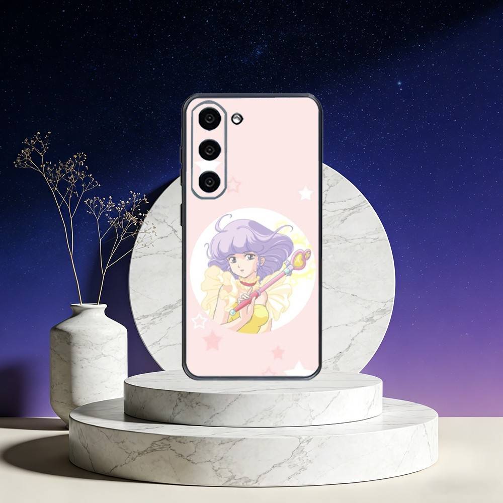

C-Creamy M-Magic Mami Phone Case For Samsung Galaxy A73,A72,A71,A70,A53,A52,A51,Others Soft Black Cover Samsung a71 4g