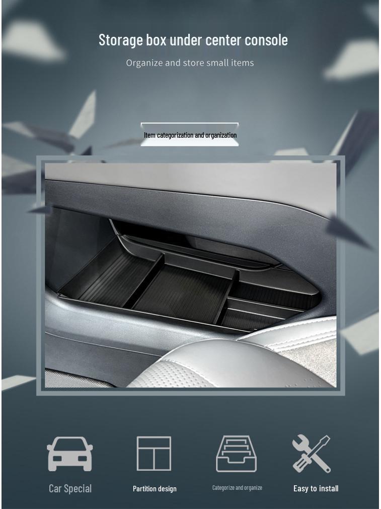 Lynk & Co 07 EM-P Lower Center Console Storage Box & Organizer