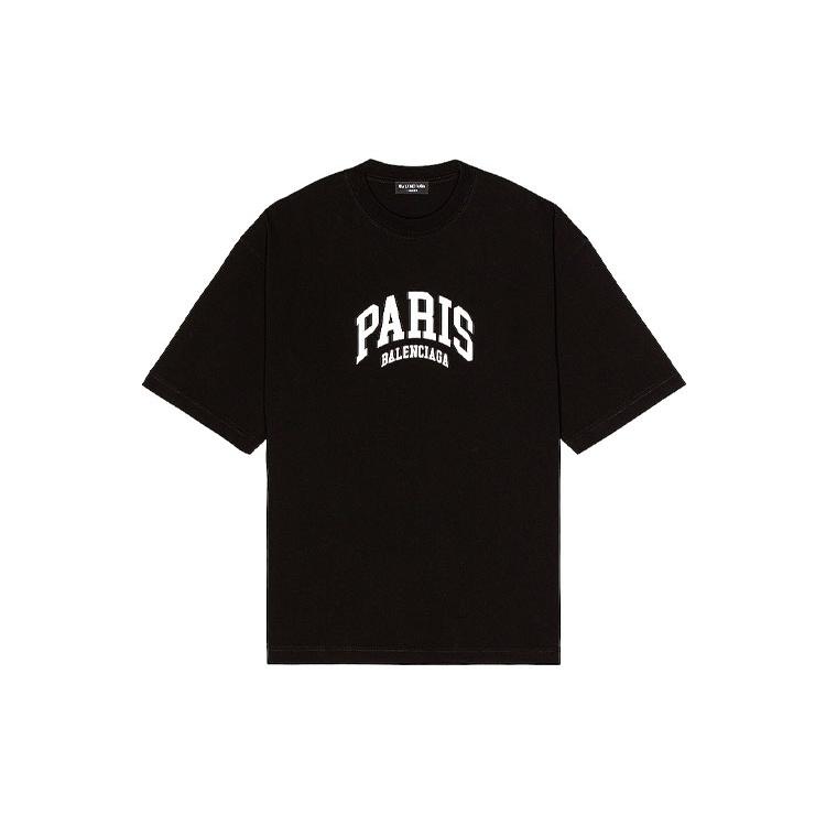 Balenciaga Cities Paris T-krekls Vidēja piegriezuma