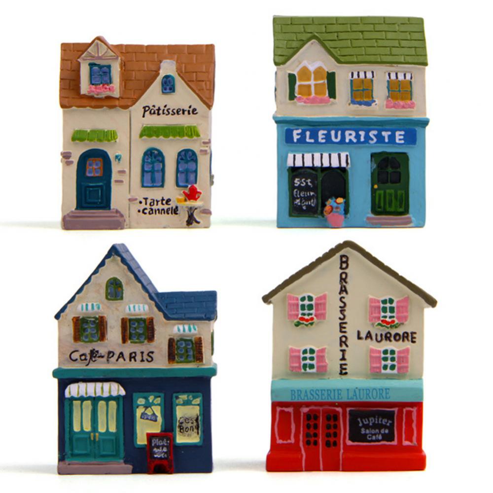 Mini Ornament Model Decor House Figurine Garden Micro Landscape Bonsai Desktop