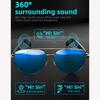 Smart Bluetooth 5.4 Stereo Headset Glasses Wireless Sports Earbuds Anti-blue Light Smart Sunglasses