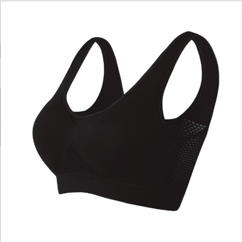 Plus Size Sömlös BH med Kuddar Komfort BH Push Up Bralette Damväst Trådlös BH Stopp Sexiga BH Underkläder