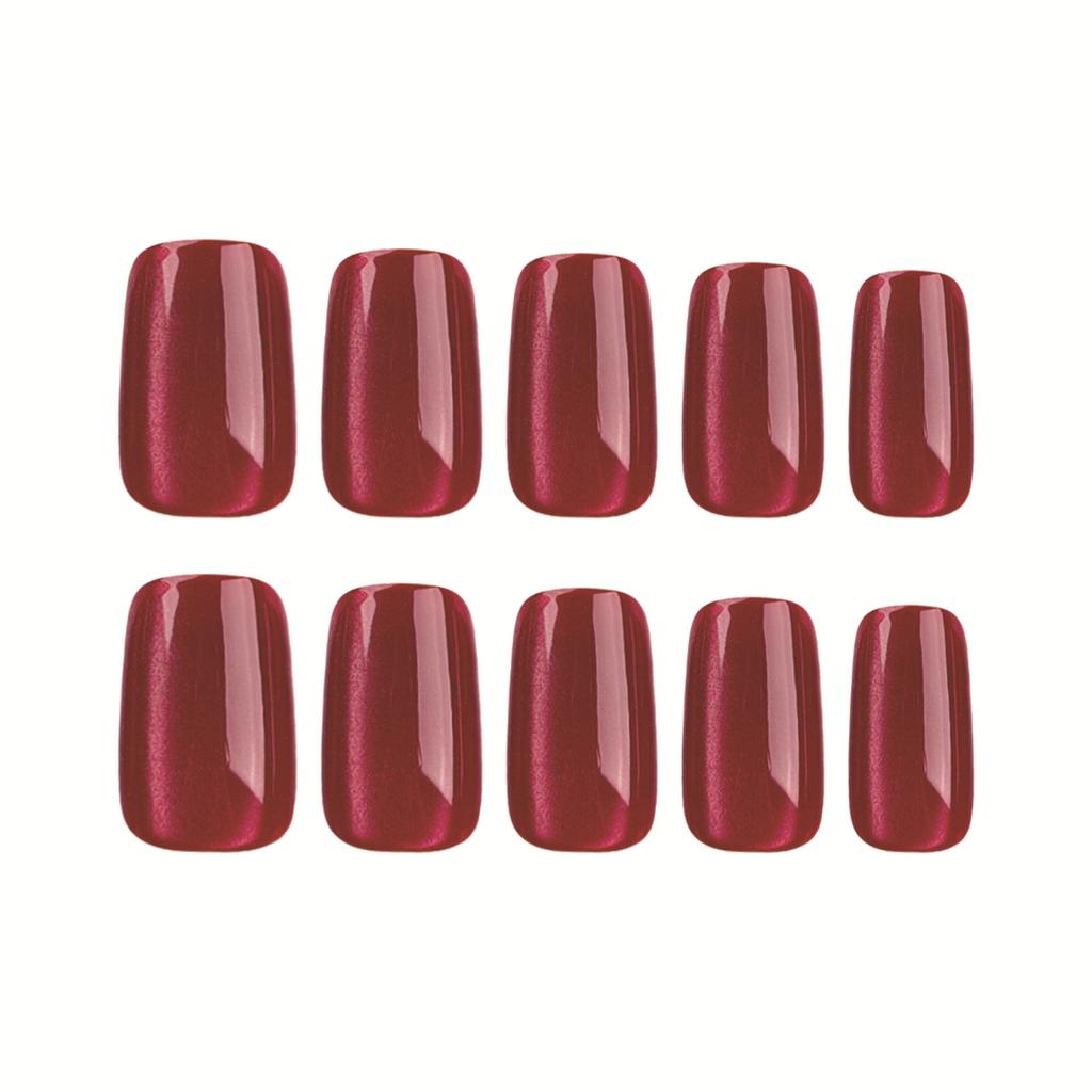 Medium Short False Nails Cat Eye Press On Nails Full Cover False Nails False Nails Tips Acrylic Nails Manicure Supplies