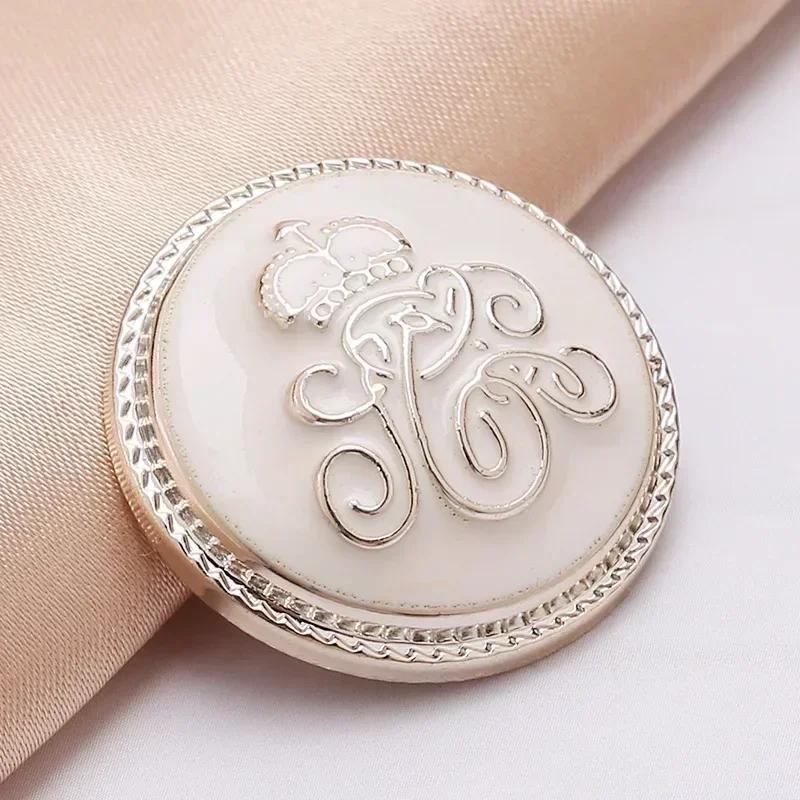 10Pcs Pretty Shank Buttons 21/25Mm Large Beautiful Pattern Buttons Coat Windbreaker Clothing Accessories