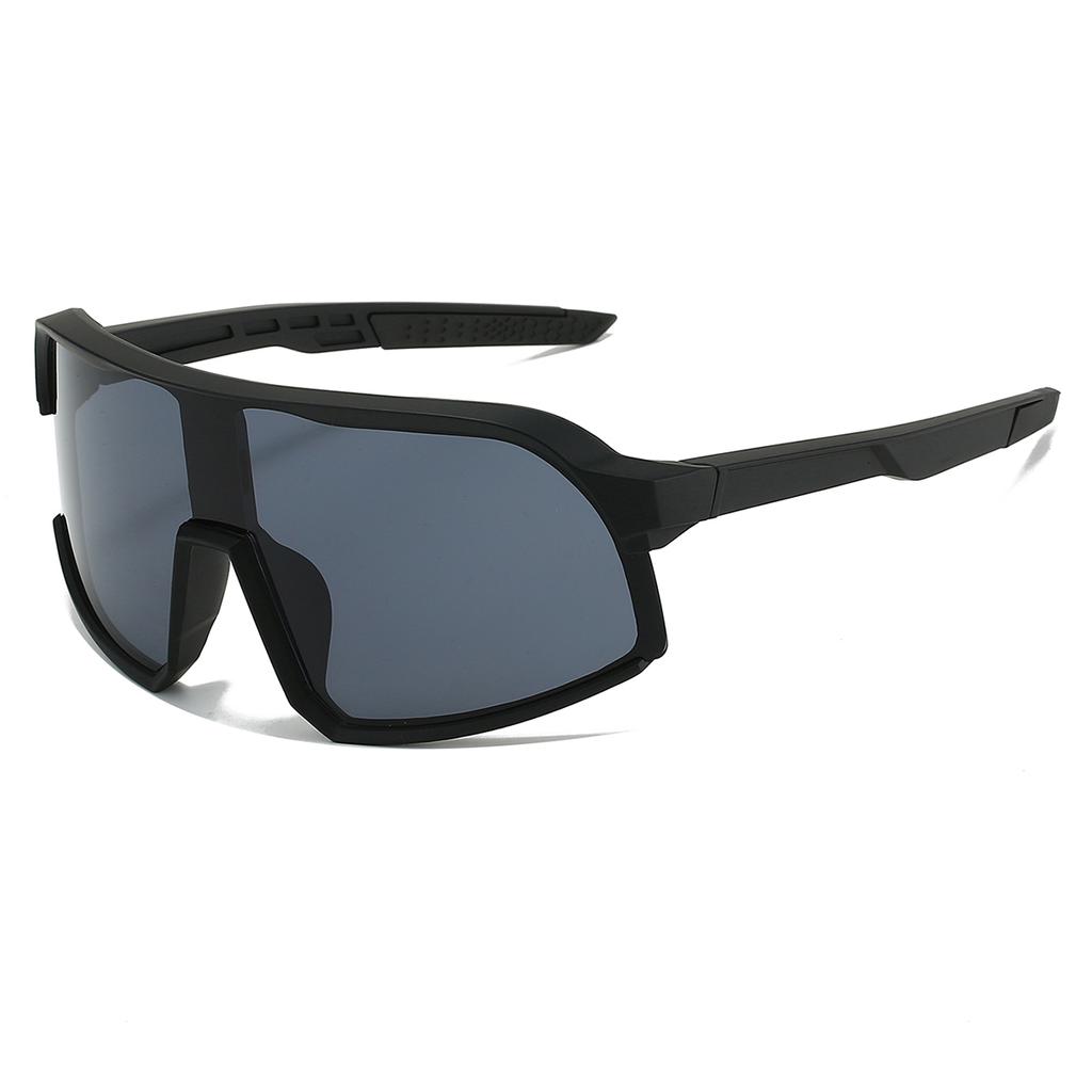 Übergroße Sportbrille Herren Neu in Punk Spiegel Outdoor Radfahren Sonnenbrille Trendiges Design Winddicht Anti-UV Wanderbrille