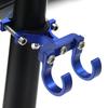 Electric Scooter Double Metal Hooks Simple Bike Shelf Tube Storage Hanger Buckle Hooks Hooks Ebikes Portable Helmet Rack