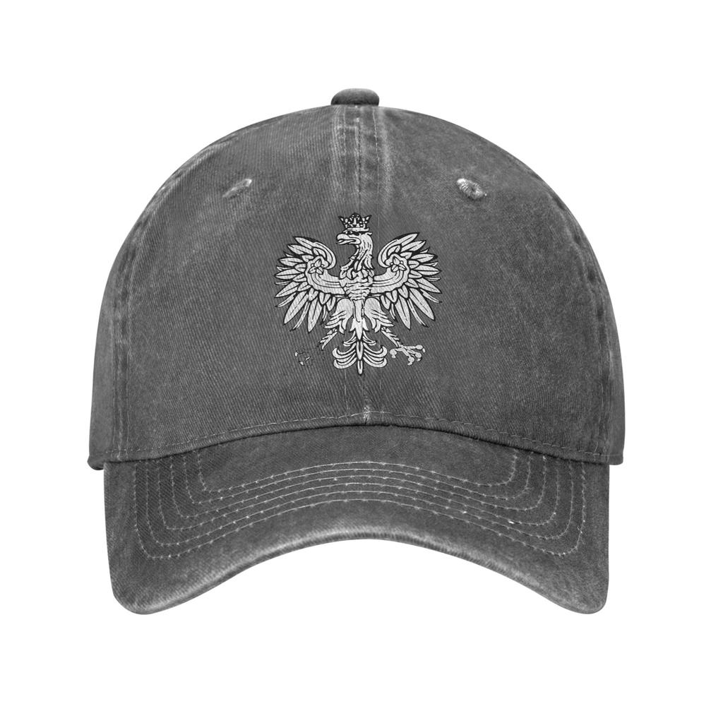Polnischer Weißer Adler Denim Stoff Kappe Lässige Baseballkappen Verstellbare Mütze Sommer Unisex Baseballkappen