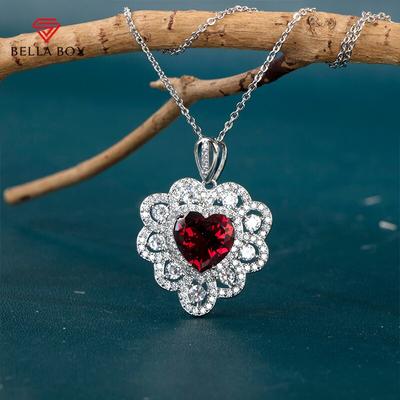 Vintage Herz Halskette Für Frauen Mit Liebe Kubikzircon Luxus Weibliche Accessoires Party Hochwertigen Schmuck