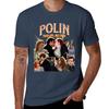 Polin T-Shirt Anime T-shirt Graphic Shirts T-shirts Man Black T-shirts for Men