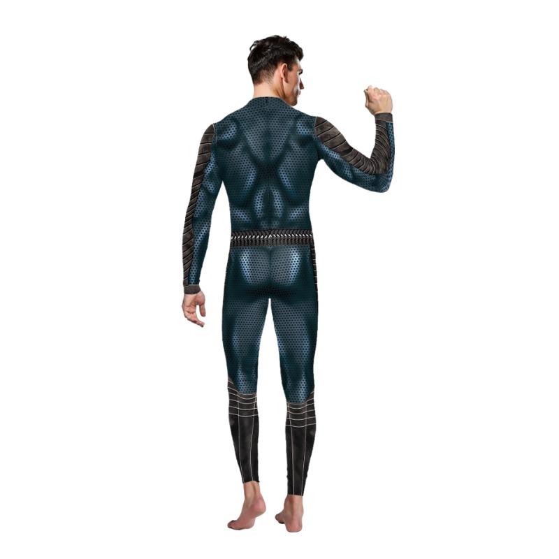 Herbst Halloween Aquaman Anzug Digitaldruck Cosplay Strumpfhose Einteiler