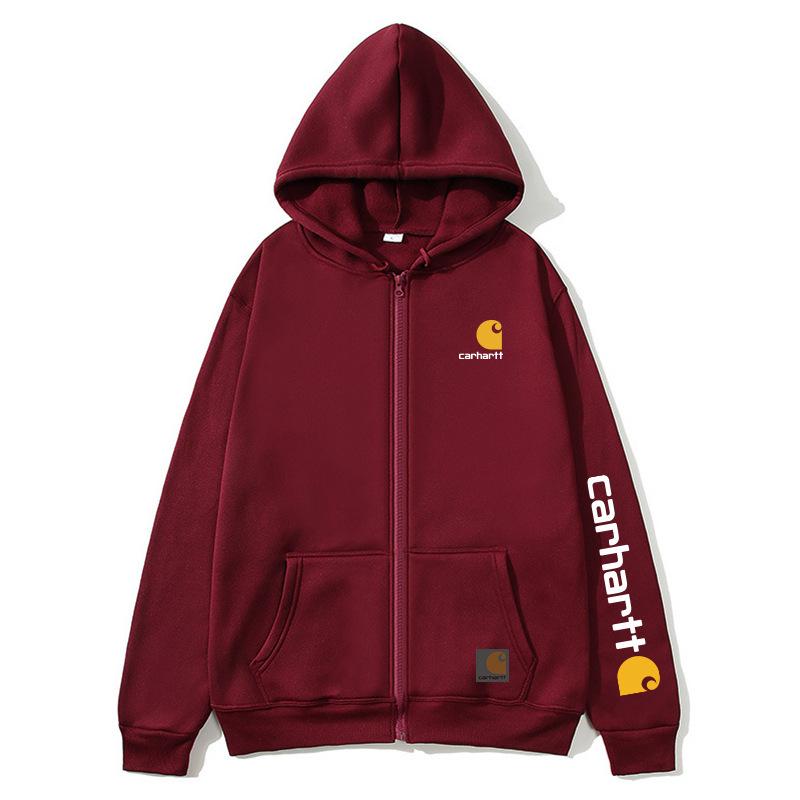 Carhartt Print Reißverschluss Hoodie für Damen & Herren: Trendige Herbst-/Winter-Oberbekleidung