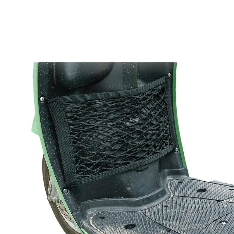 Dual-Layer Mesh Storage Bag for Electric Scooter Front Basket