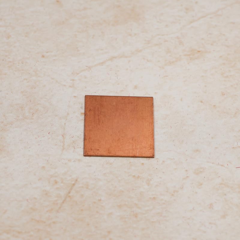ROLIMOLI Tambe ka Chokor Tukra | Pure Copper Square Piece for Pooja & lal kitab Remedy and Astrology (Size : 2.5cm | Weight : 3.3gm Approxe per p