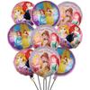 9pcs Princess Themed Balloons 18'' Colorful Balloons Birthday Party Decoration