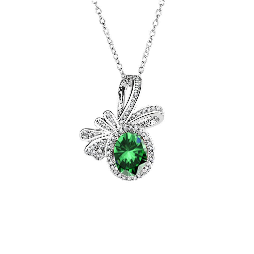 Rose Red Zircon Necklace: Trendy, Versatile, Light Luxury Design