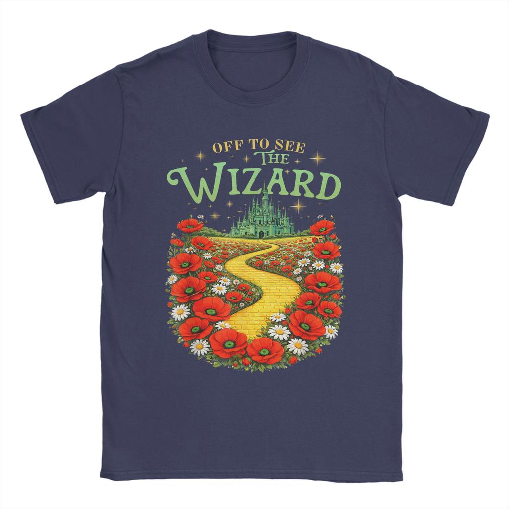Yellow Brick Road Tee Wicked Off To See Wizard T Shirt Summer Leisure T Shirts Unisexs Cotton ONeck Oversize Tees Short Sleeves
