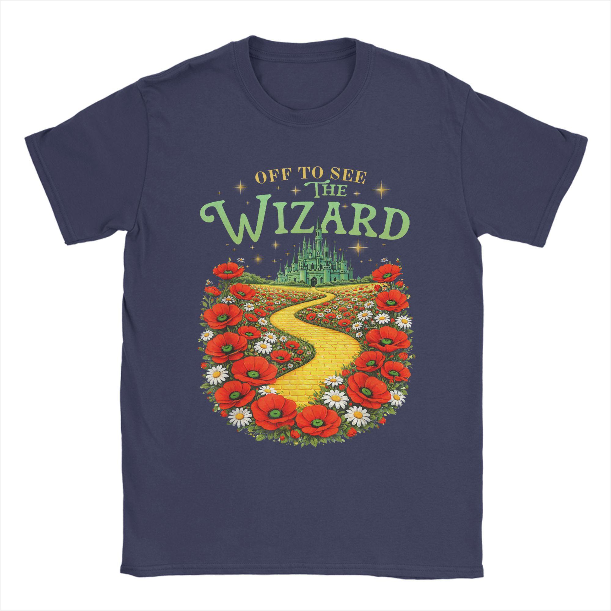 

Yellow Brick Road Tee Wicked Off to See Wizard T Shirt Summer Leisure T Shirts Unisexs Cotton ONeck Oversize Tees Short Sleeves 4XL
