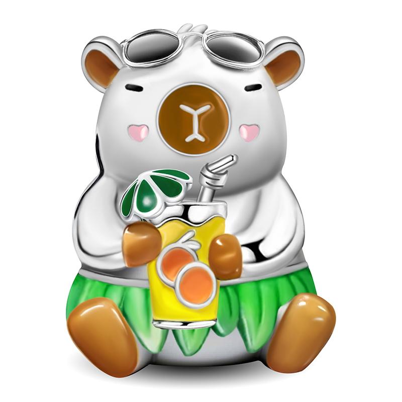 Copper Owl Panda Elephant Dog Butterfly Cute Charms Beads Fit Original Pan Bracelet Bangle High Quality Diy Jewelry