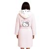 Hello Kitty Womens/Ladies 3D Ears Borg Embroidered Dressing Gown